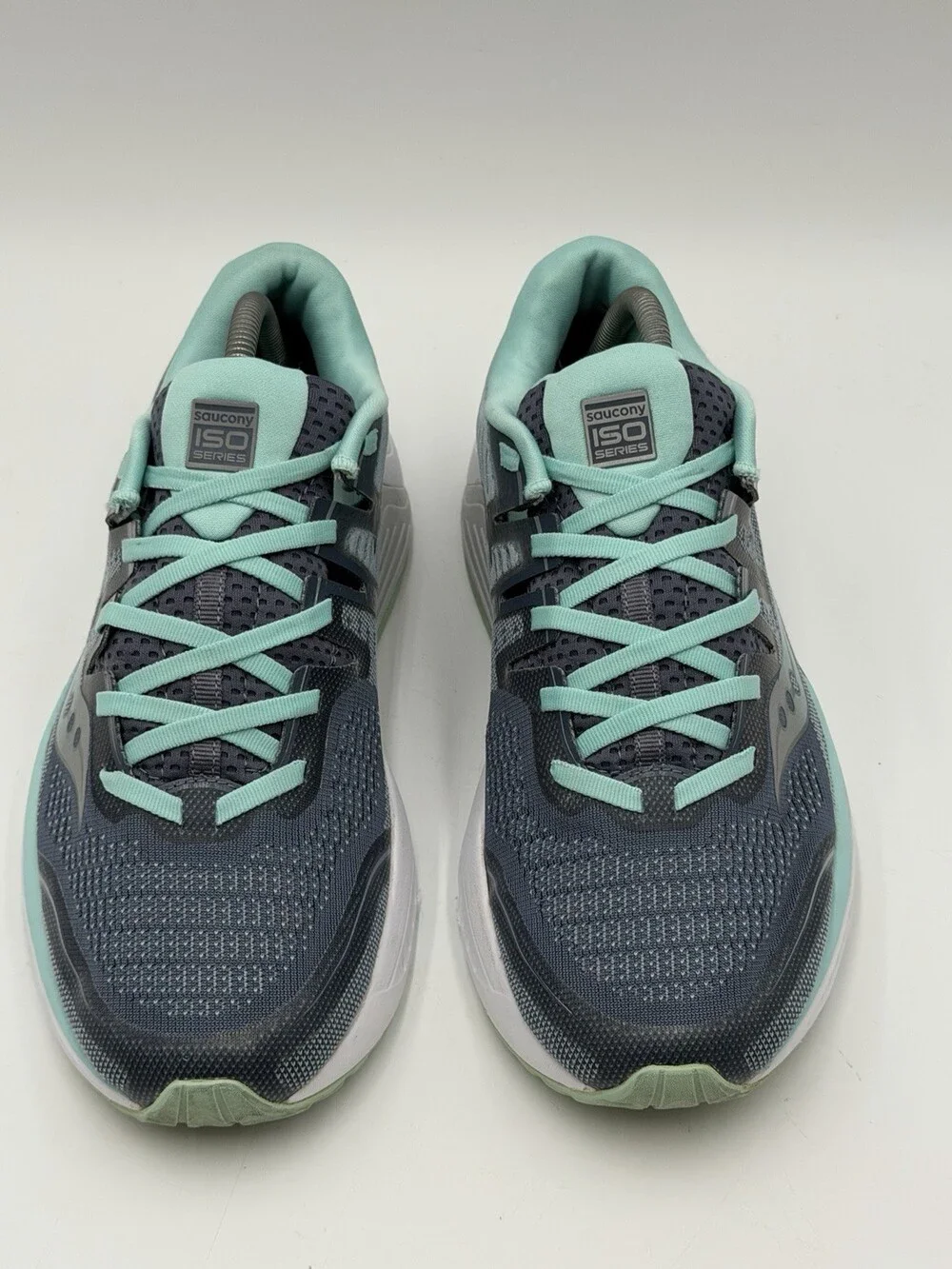 SAUCONY Guide ISO 2 Women’s Size 11 Slate Aqua Running Shoes Sneakers S10464-1